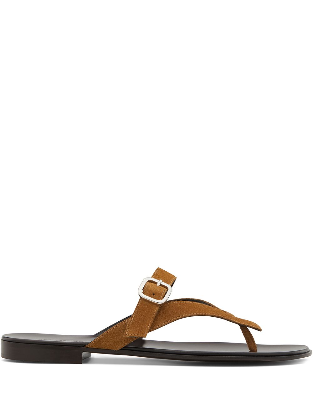 Giuseppe Zanotti Buckled Thong Strap Sandals In Neutrals