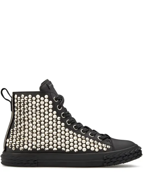 Giuseppe Zanotti high top stud-embellished sneakers