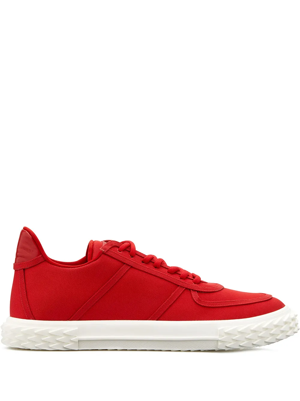 

Giuseppe Zanotti zapatillas bajas con suela dentada - Rojo