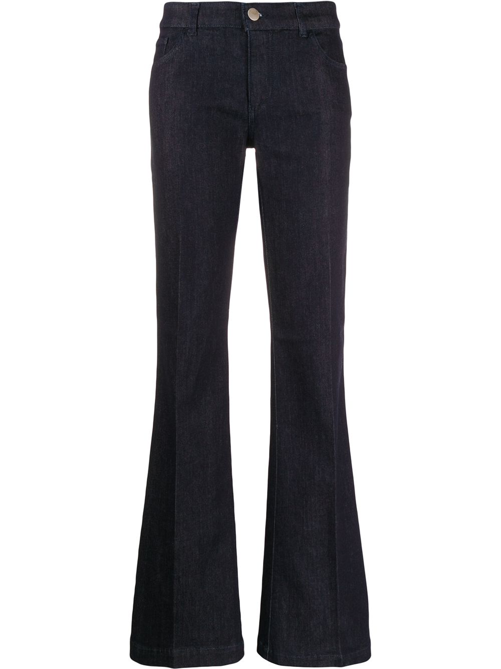 Emporio Armani Flared High-waisted Jeans In Blue