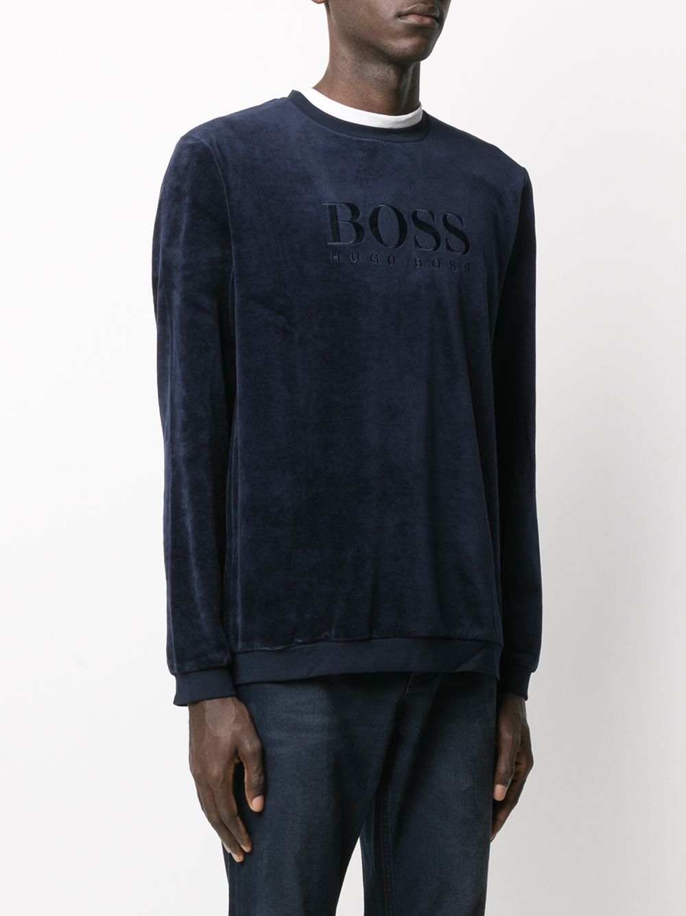 фото Boss Hugo Boss джемпер с вышитым логотипом