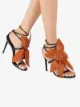 Giuseppe Zanotti flower appliqué leather sandals