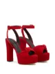 Image 2 of Giuseppe Zanotti suede high platform sandals