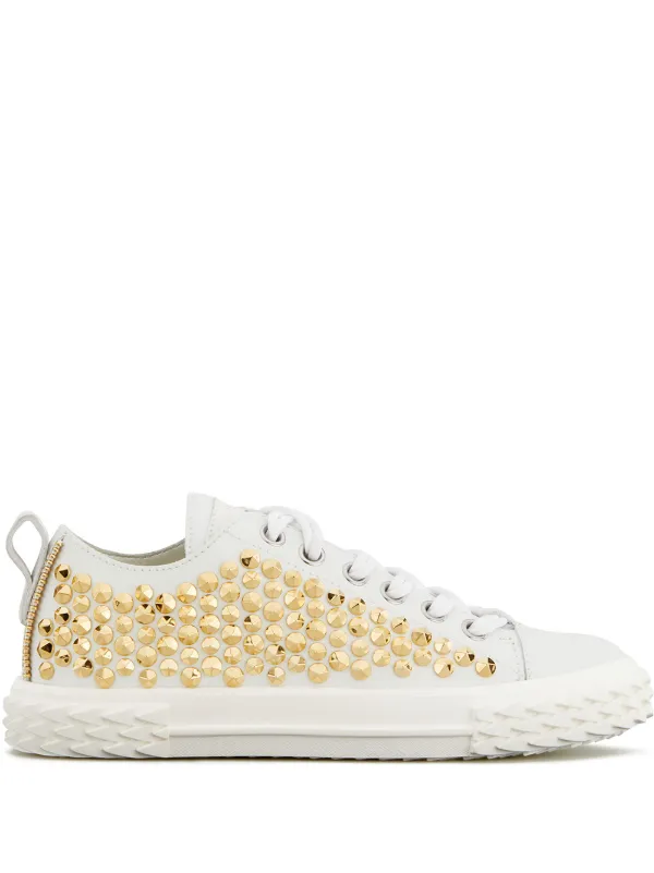 giuseppe zanotti studded sneakers