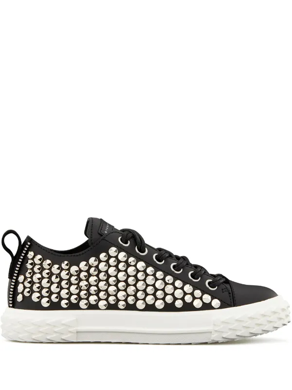 giuseppe zanotti studded sneakers