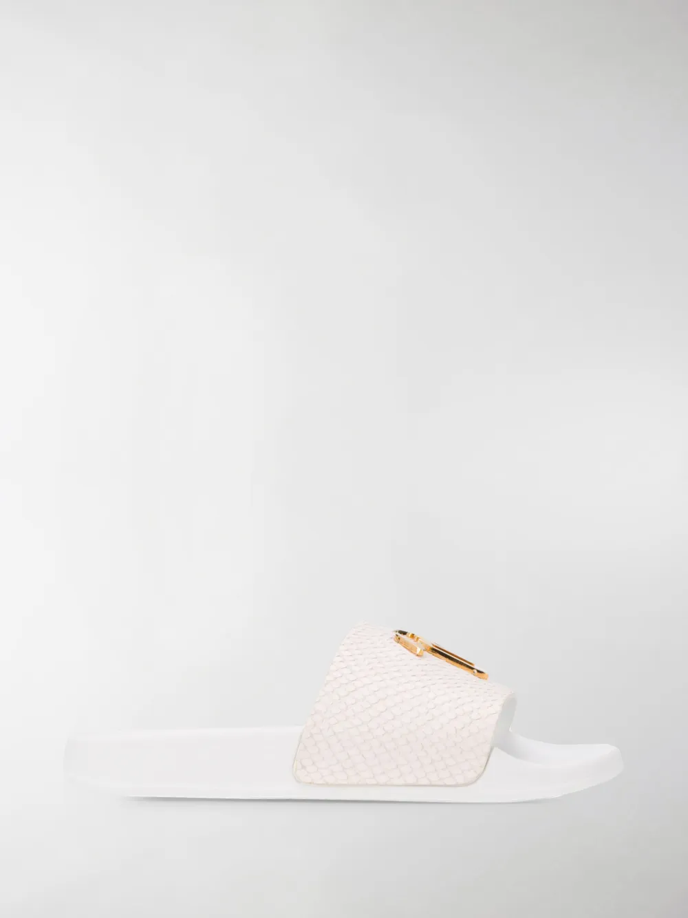 Giuseppe Zanotti White Briel Vague Slides In White