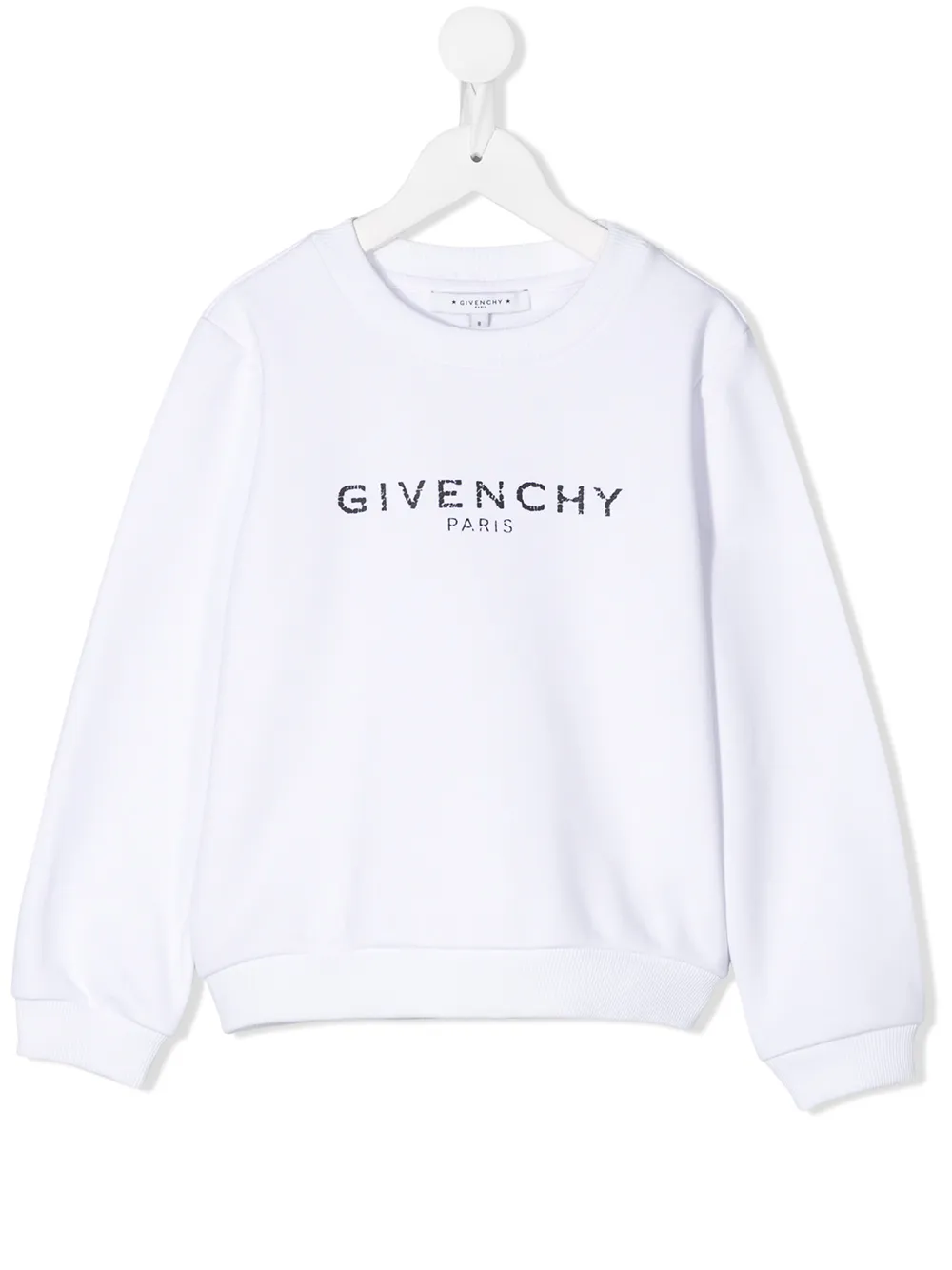 Givenchy Teen Printed Logo Sweatshirt In White