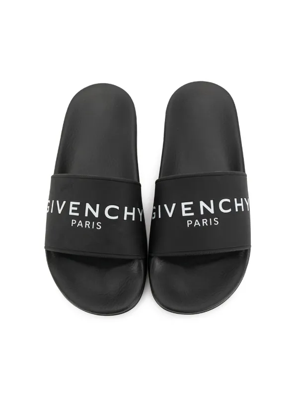 all black givenchy slides