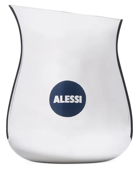 Alessi jarrón curvo con logo