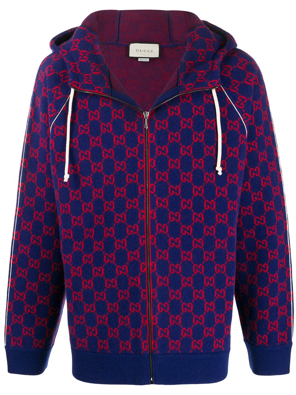 фото Gucci куртка с капюшоном и логотипом gg