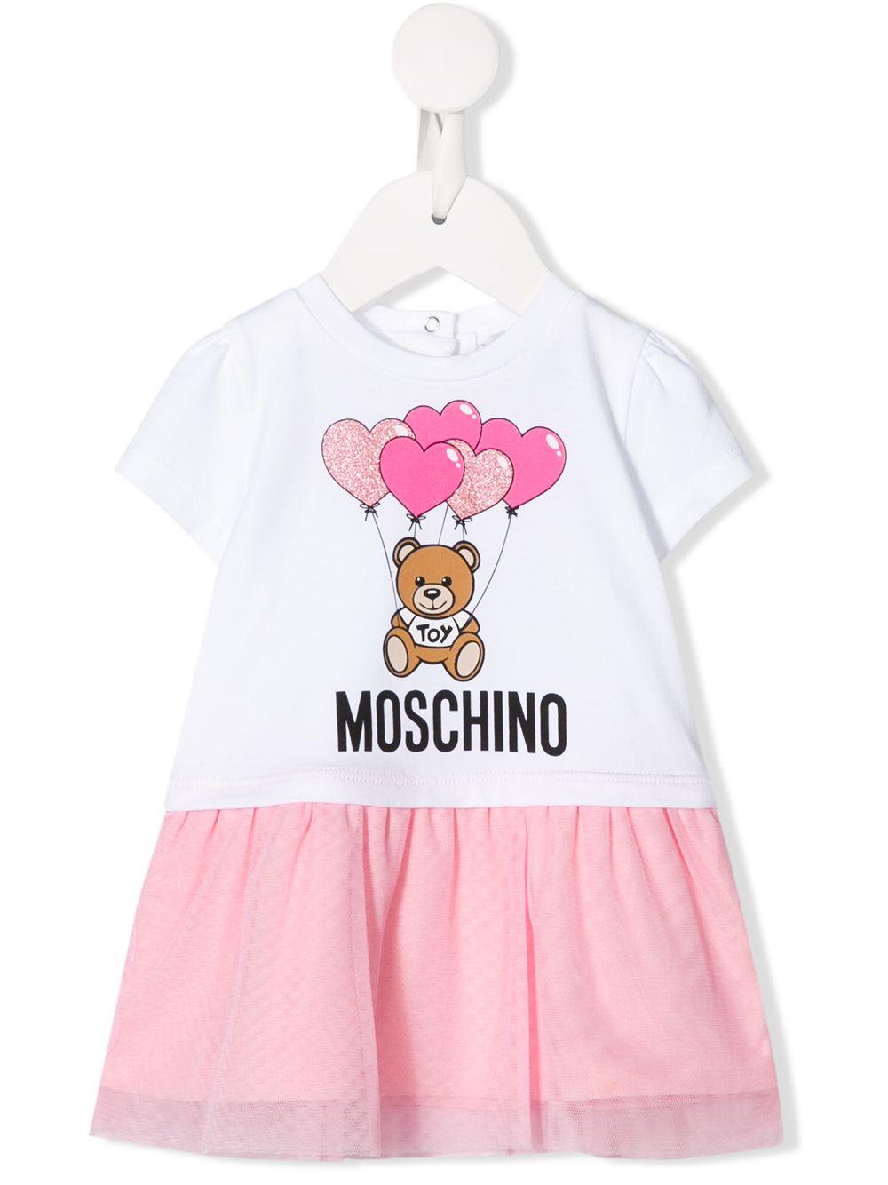 фото Moschino kids платье-футболка с логотипом