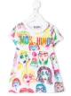 الصورة 1 من Moschino Kids فستان بطبعة شعار جرافيك