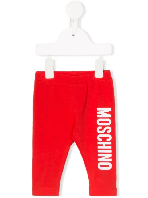 Moschino Kids بنطال بطبعة شعار الماركة