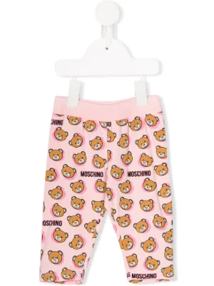 Moschino Kids بنطال رياضي بطبعة دببة