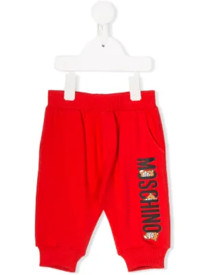 Moschino Kids بنطال رياضي بطبعة دببة