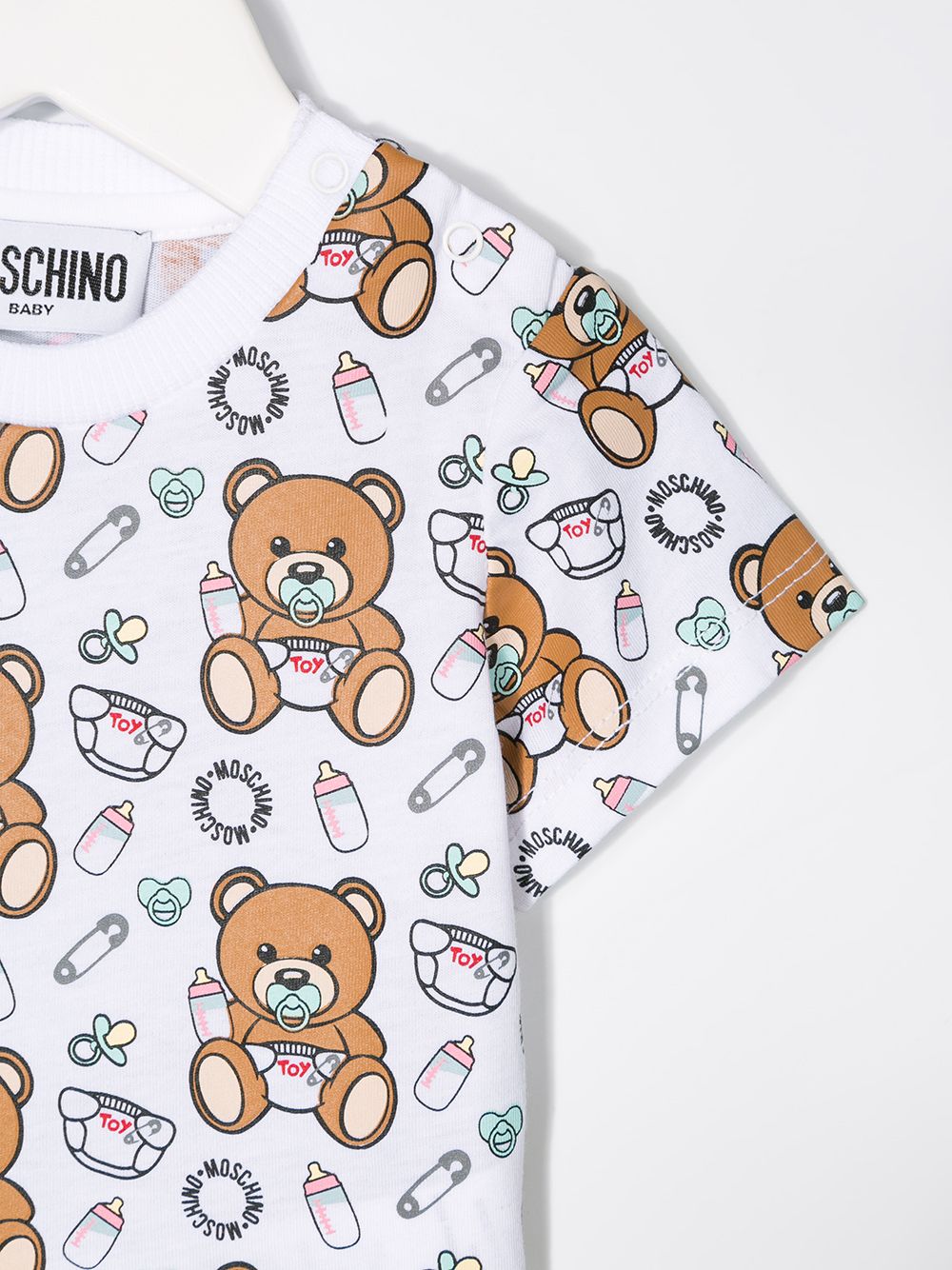 фото Moschino kids футболка с принтом