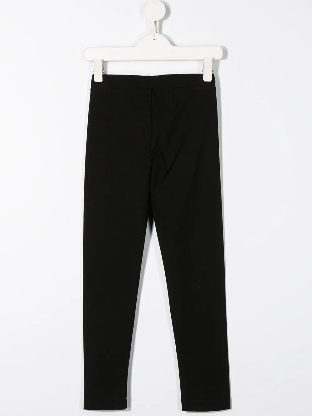 Image 2 of Moschino Kids sequin logo embroidered leggings