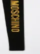 Moschino Kids sequin logo embroidered leggings