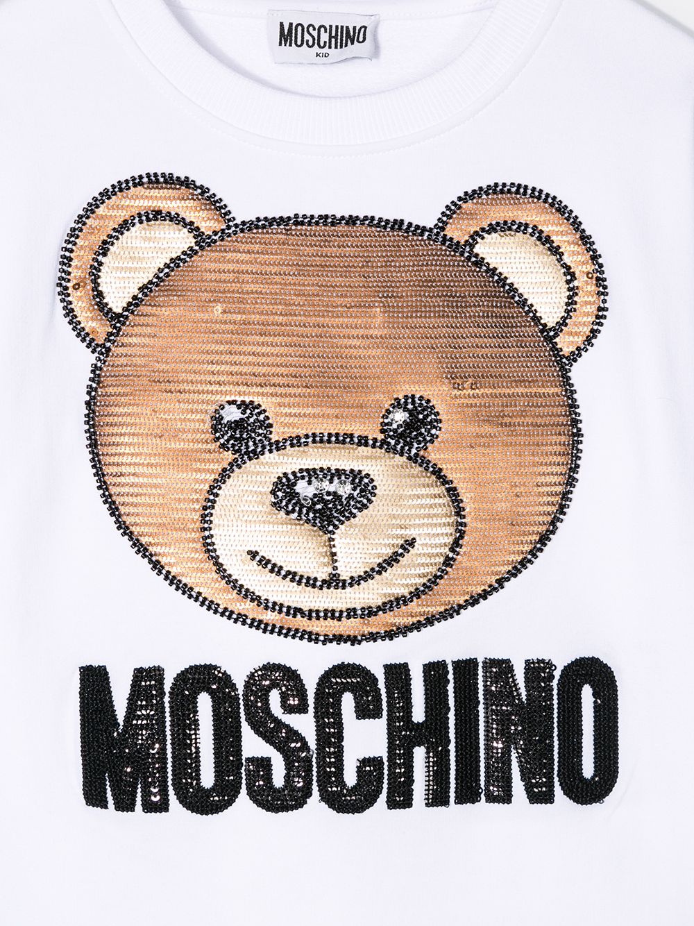 фото Moschino kids толстовка с пайетками