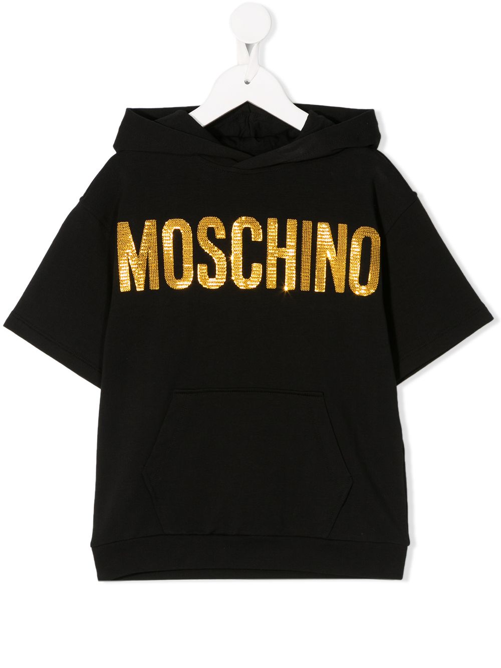 фото Moschino kids худи с короткими рукавами и логотипом