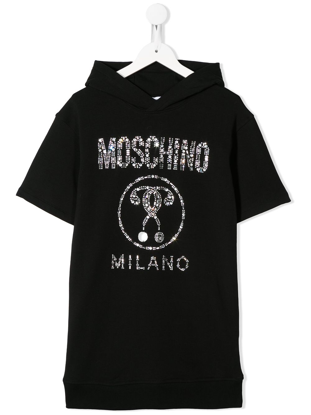 фото Moschino kids платье-свитер с логотипом