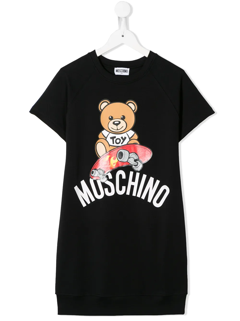 фото Moschino kids платье-футболка teddy bear