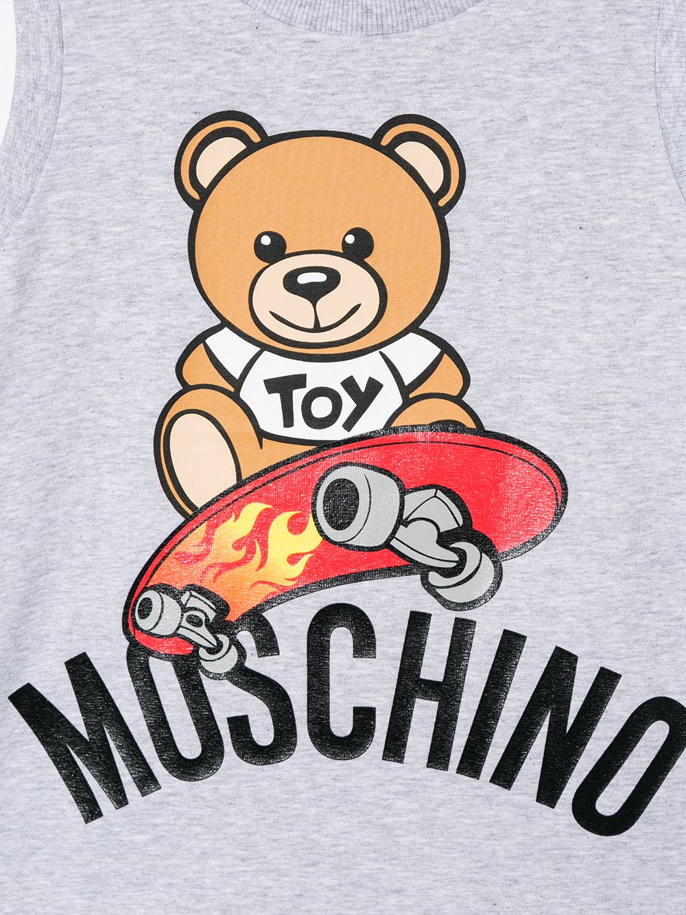 фото Moschino kids топ без рукавов teddy bear