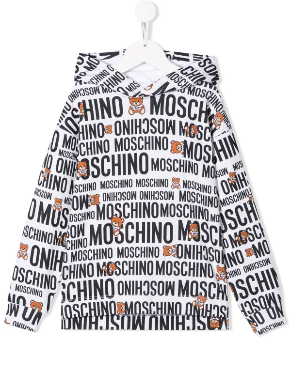 moschino all over print sweatshirt