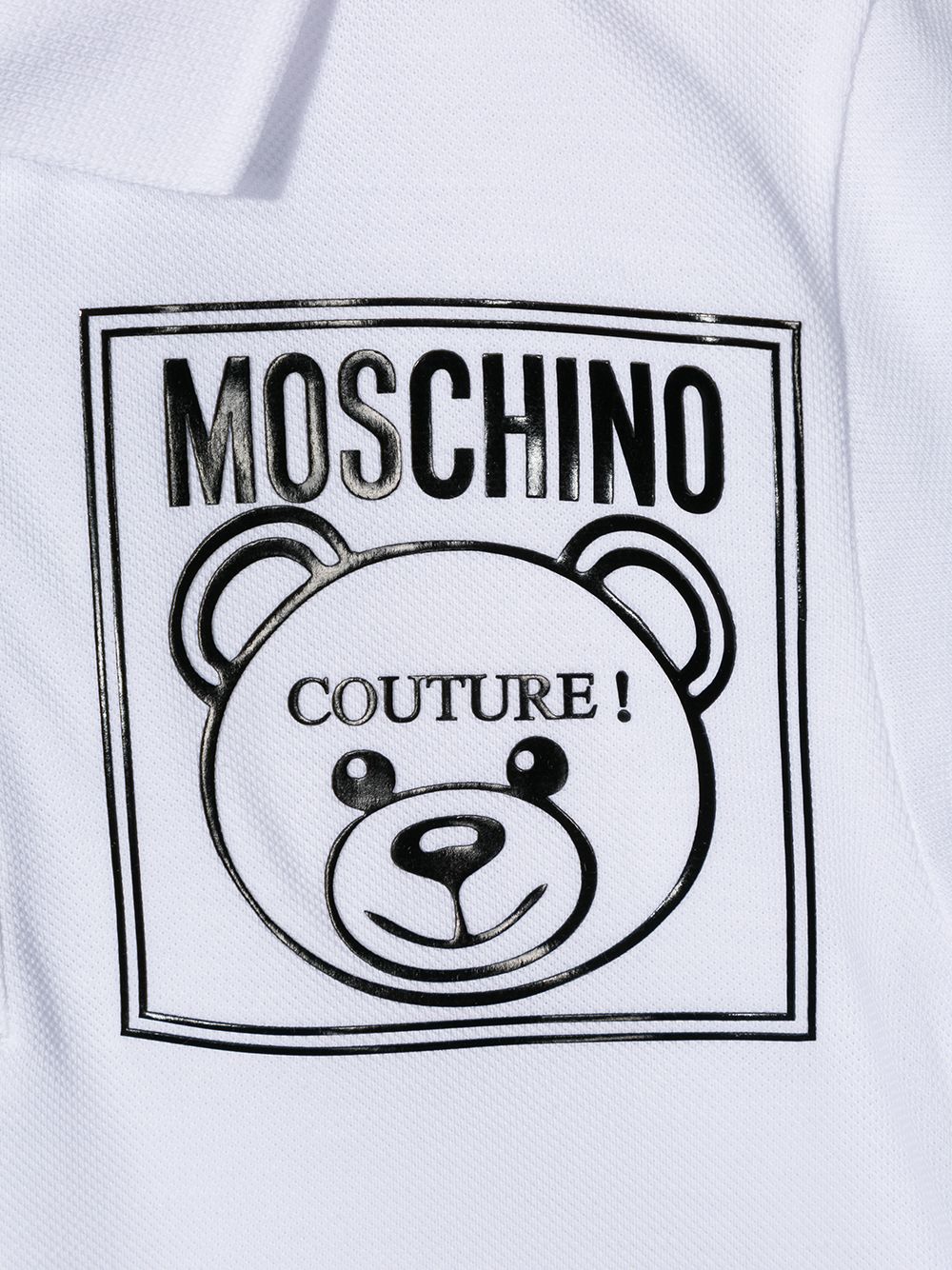 фото Moschino kids рубашка-поло с логотипом