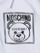 Moschino Kids قميص بولو بطبعة دب وشعار الماركة
