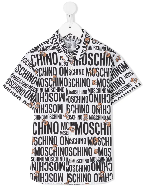 moschino all over print shirt
