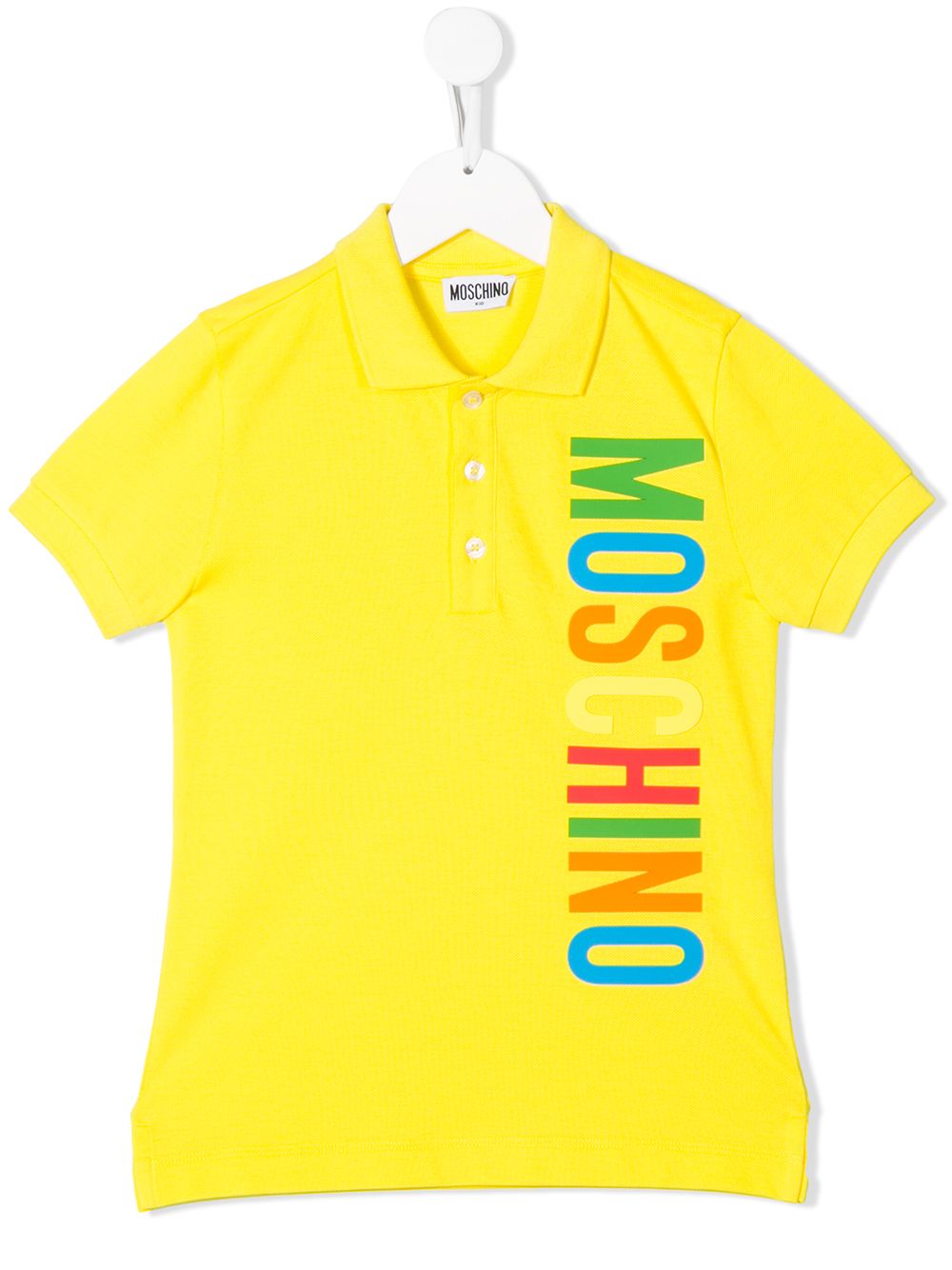 фото Moschino kids рубашка поло с логотипом