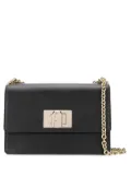 Furla monogram clasp crossbody bag - Black