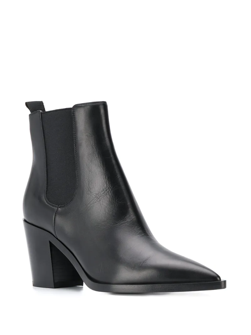 GIANVITO ROSSI 75MM ELASTICATED POINTED TOE BOOTS
