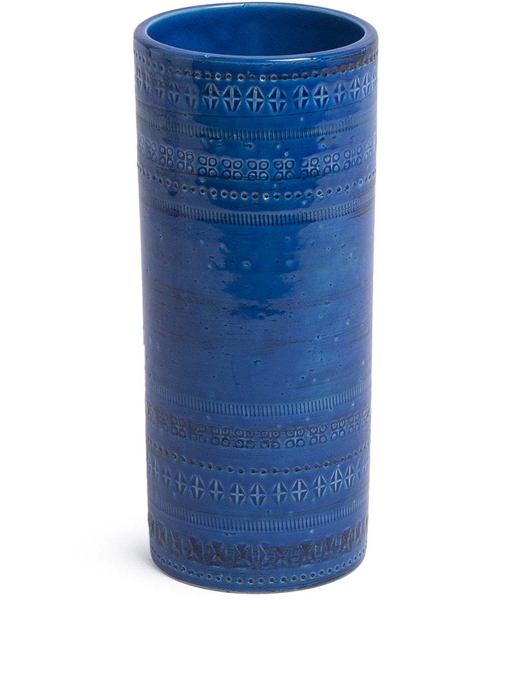 

BITOSSI CERAMICHE Cylindrical vase - Blue