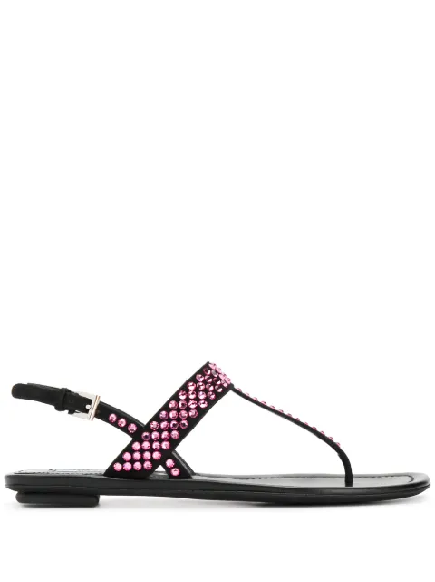 Prada crystal embellished sandals