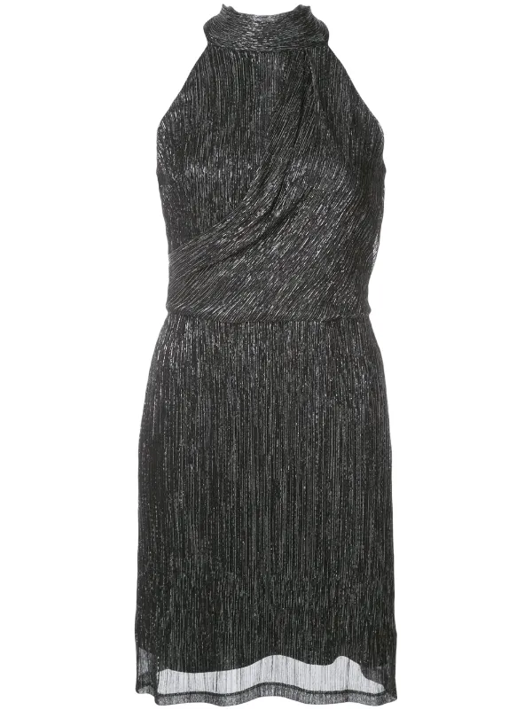 halston heritage metallic jumpsuit