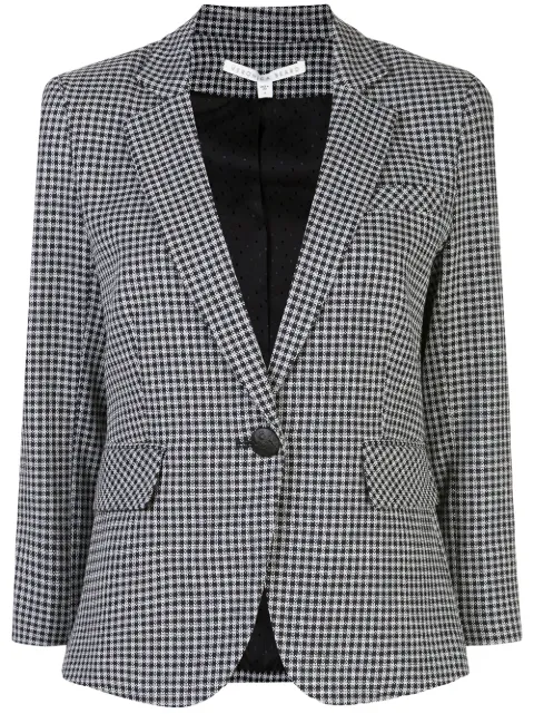 veronica beard gingham blazer