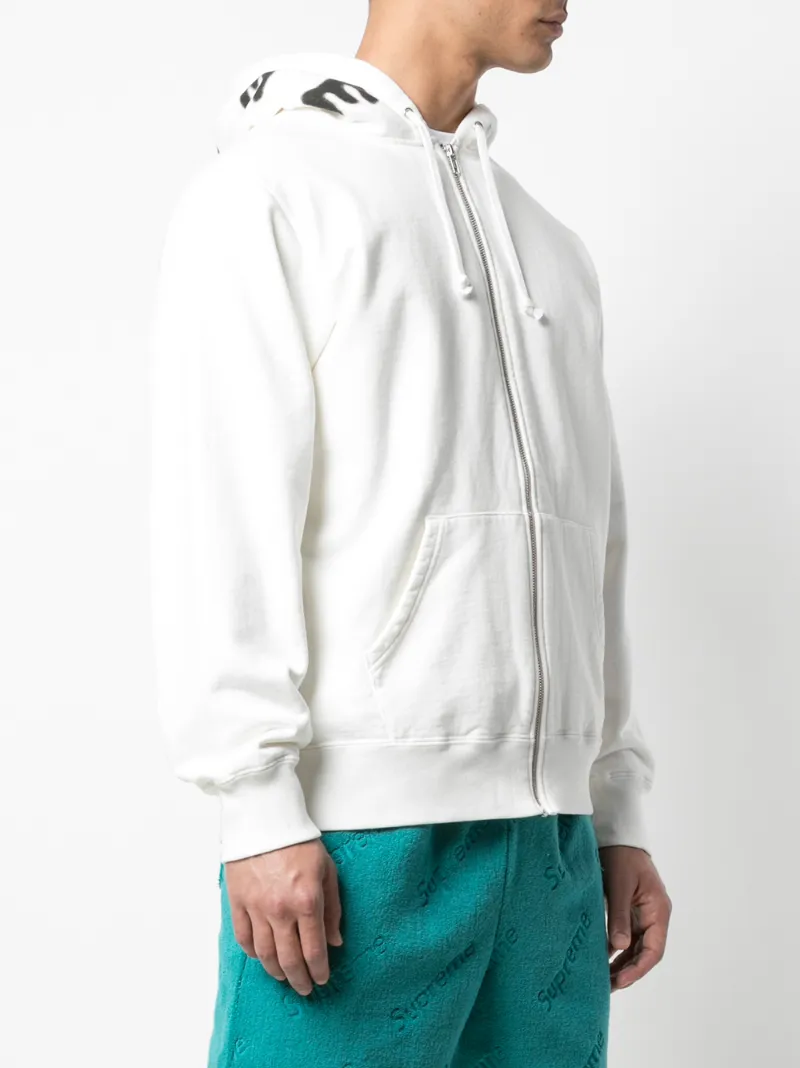 SUPREME BONE ZIP-UP HOODIE