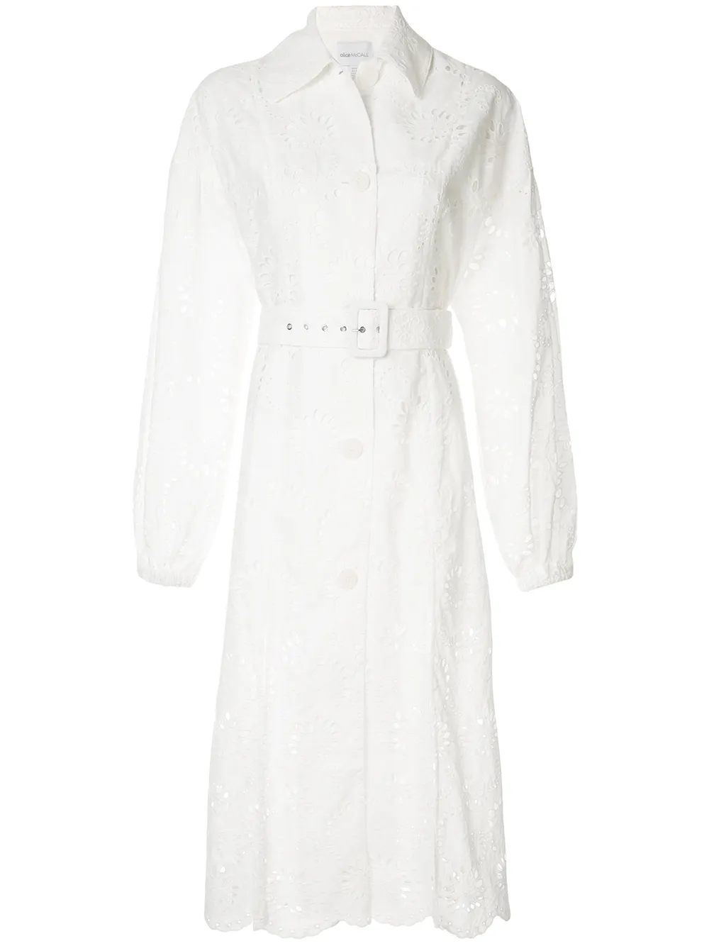 Alice McCall Bestickter Mantel - Weiß