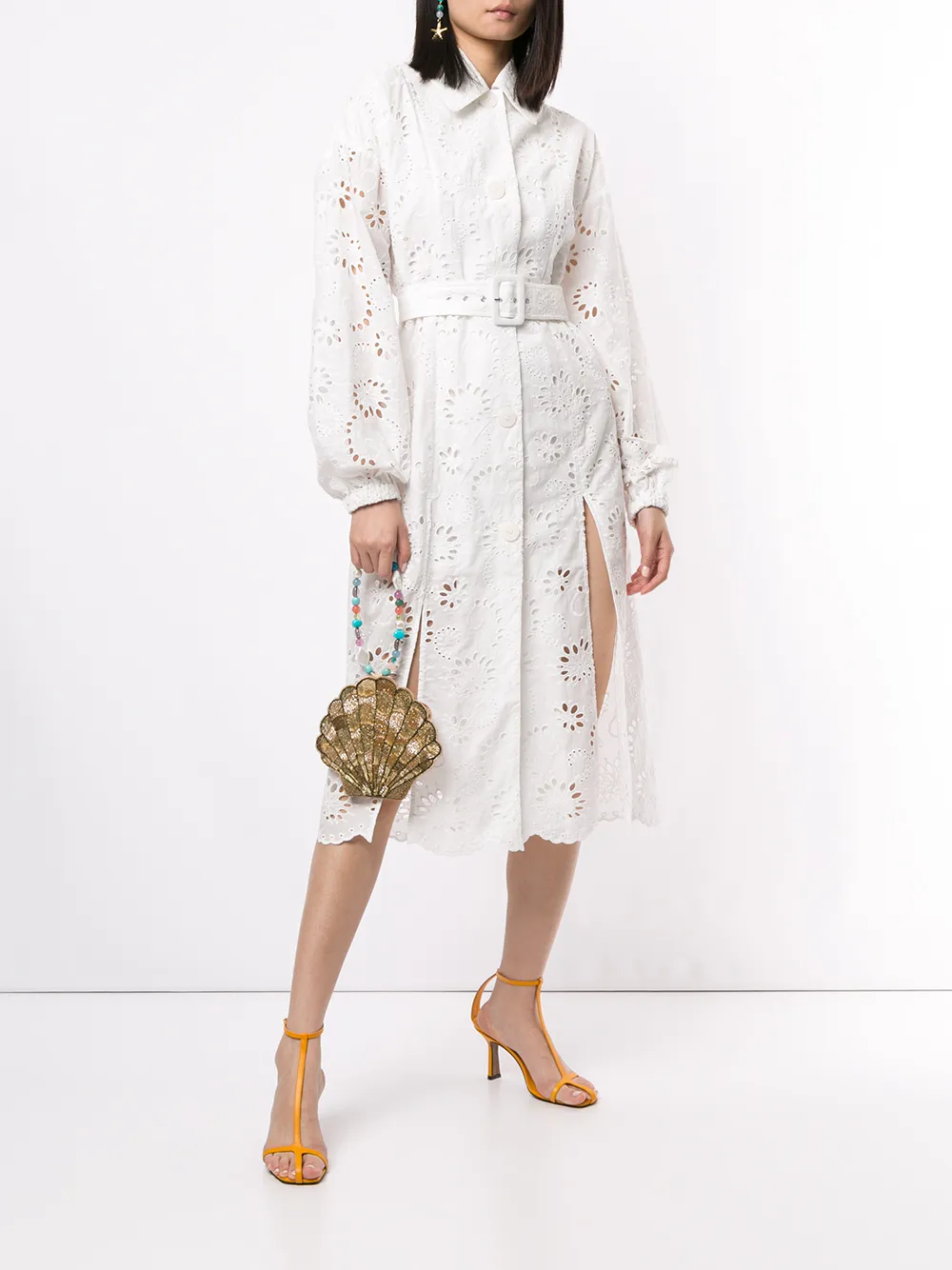  Alice Mccall Bestickter Mantel   Weiß 