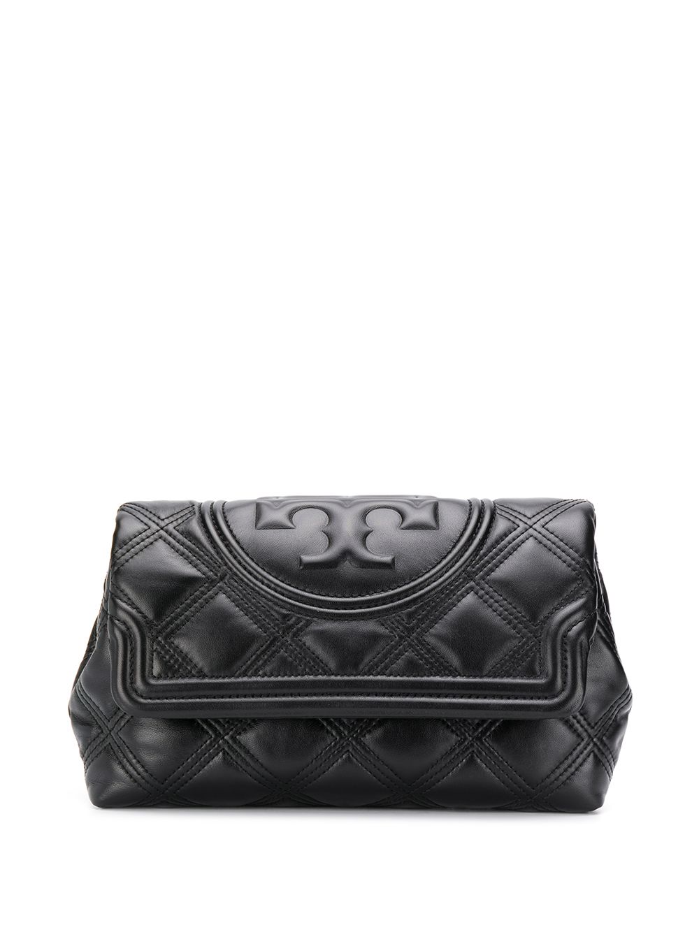 black quilted clutch bag