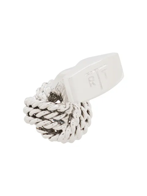 Tateossian Knot Cable Cufflinks In Silver