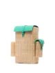 Natasha Zinko woven straw backpack