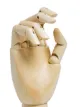HAY Wooden L hand ornament