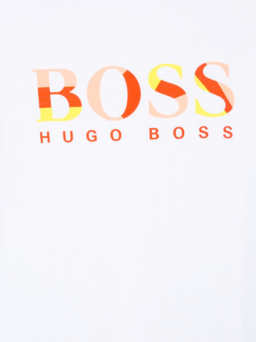 Shop Hugo Boss Crew Neck Logo Printed T-shirt In White