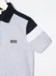 BOSS Kidswear قميص بولو متباين الألوان