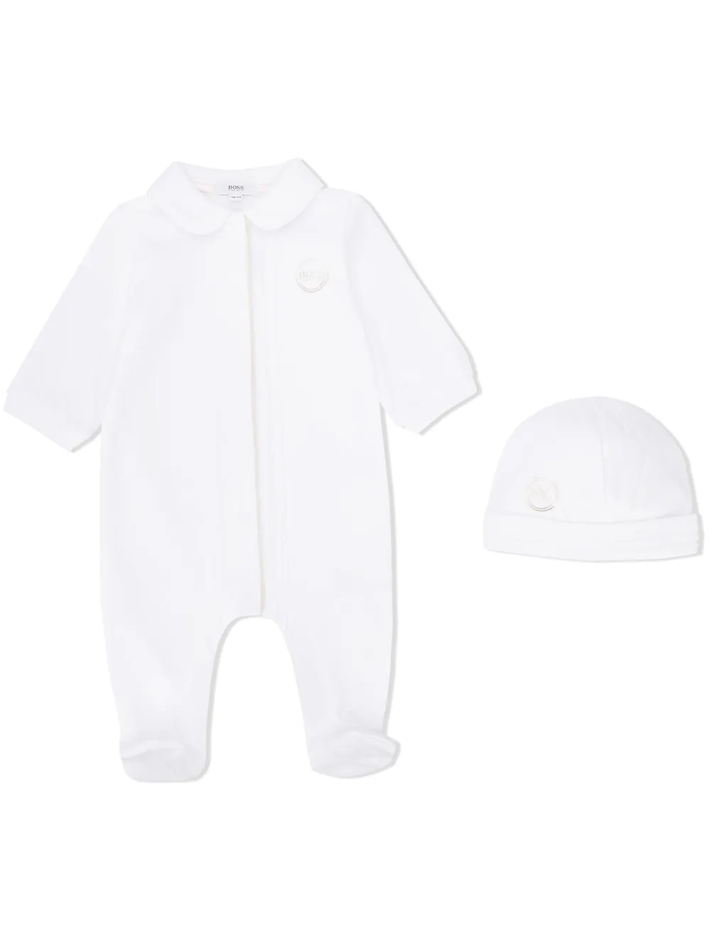 

BOSS Kidswear Peter Pan collar pajamas - White