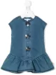 الصورة 1 من Little Marc Jacobs فستان جينز بأزرار زهرة