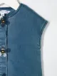 Little Marc Jacobs فستان جينز بأزرار زهرة